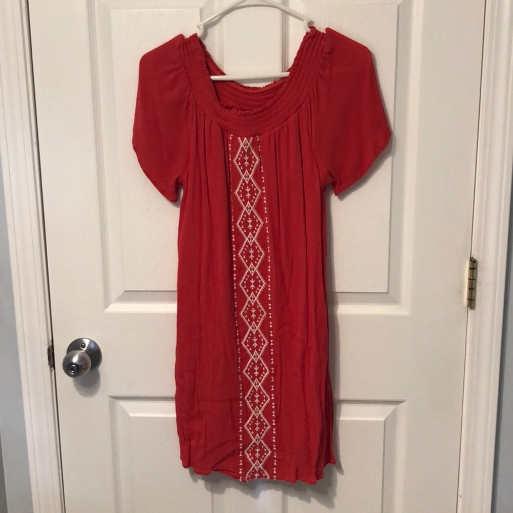 Coral dress